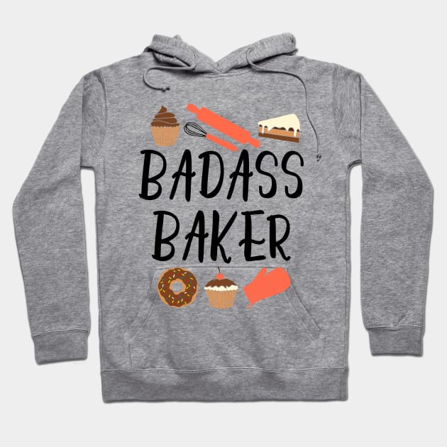 Funny Baker Slogan Hoodie by kapotka